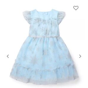 Janie and Jack Frozen Light Blue Snowflake Dress